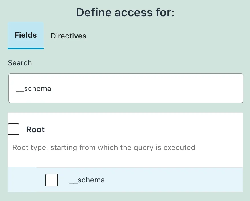 Trường __schema trong Access Control List Trường __schema trong Access Control List