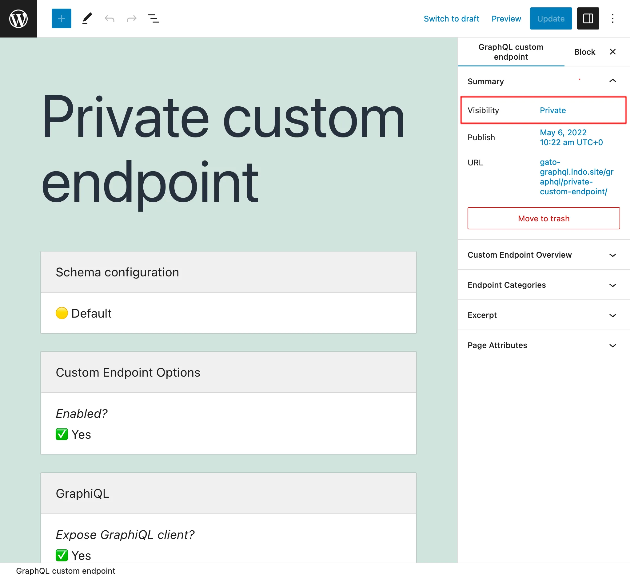 Custom Endpoint riêng tư Custom Endpoint riêng tư