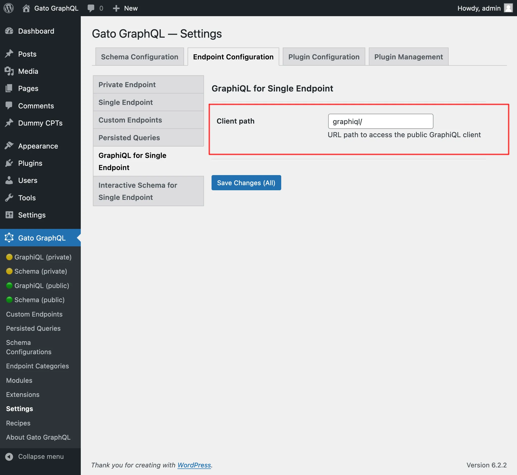 Đường dẫn tới client GraphiQL