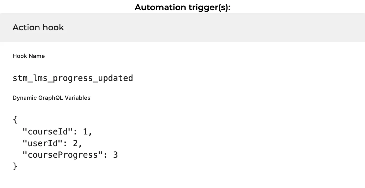 Trigger của automation
