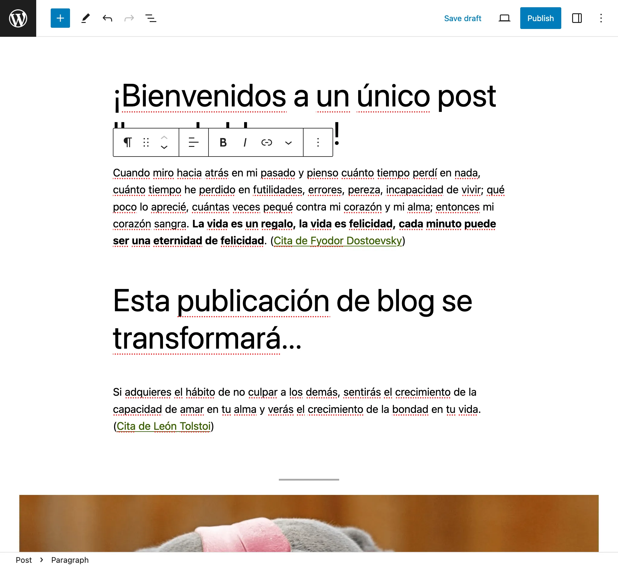 Chinh sua ban dich trong trinh soan thao WordPress