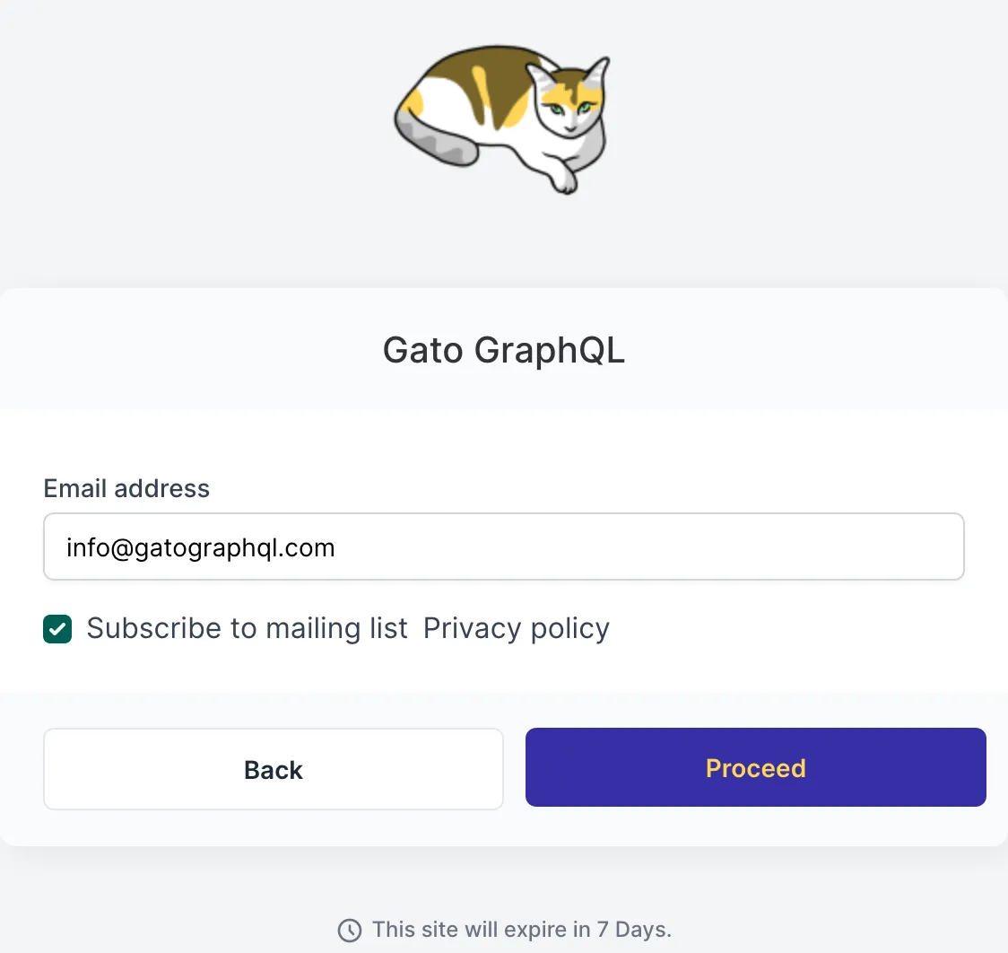 Khởi chạy trang kiểm thử trên InstaWP để kiểm thử Gato GraphQL