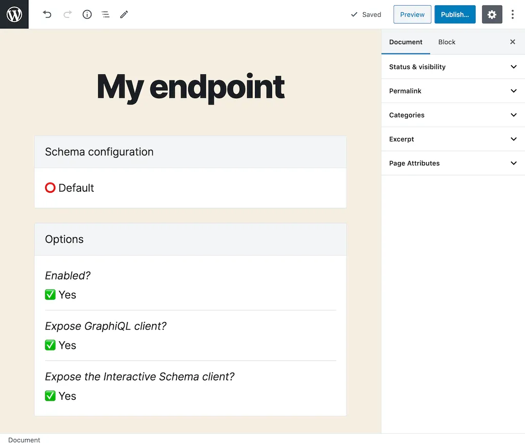 Options in Custom Endpoint Options in Custom Endpoint